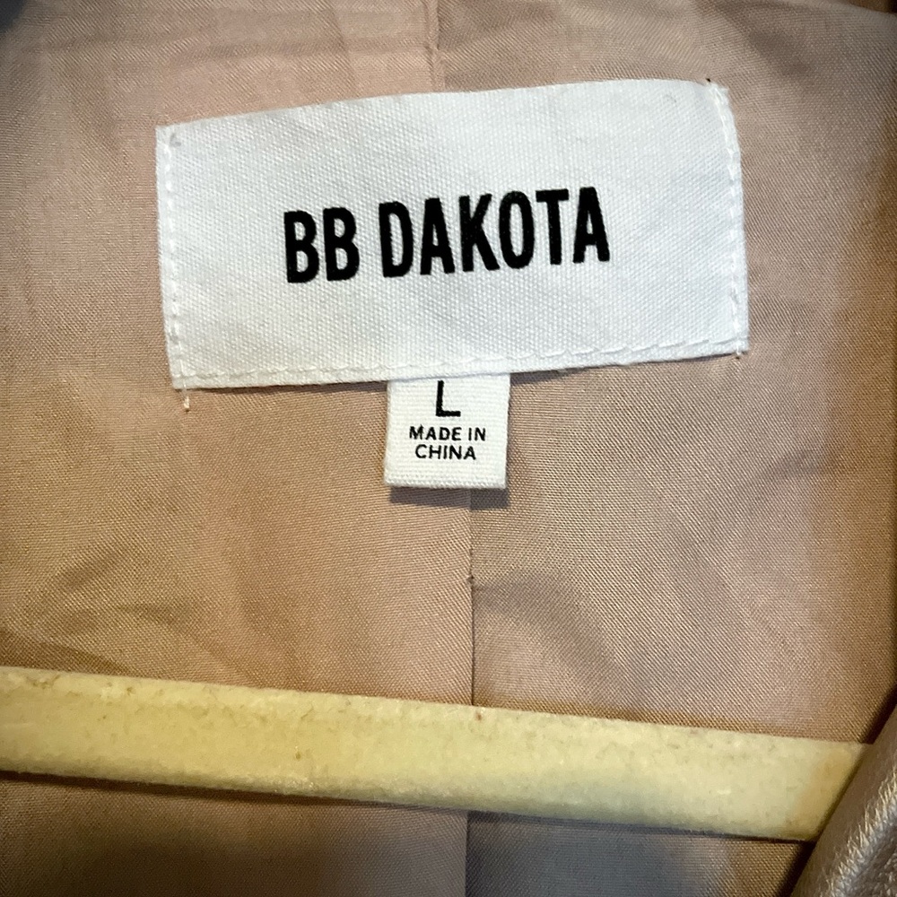 New Gold Faux Leather BB Dakota Jacket - Picture 4 of 4